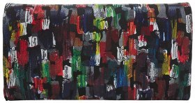 Вместительный женский кошелек из натуральной кожи на кнопке Desisan 106649 разноцветный