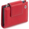 Шкіряний жіночий гаманець червоного кольору з монетницею ST Leather 1767249