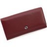 Женский кожаный бордовый кошелек с блоком под карты ST Leather 1767449 - 1