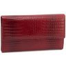 Жіночий шкіряний лакований гаманець Leather Collection 97749 червоного кольору modnotak фото - 5