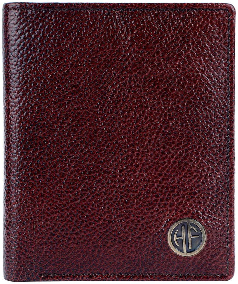 Вертикальный кожаный мужской кошелек без застежки Hammonds Flycatcher HF514 коричневого цвета 107949 modnotak фото №1