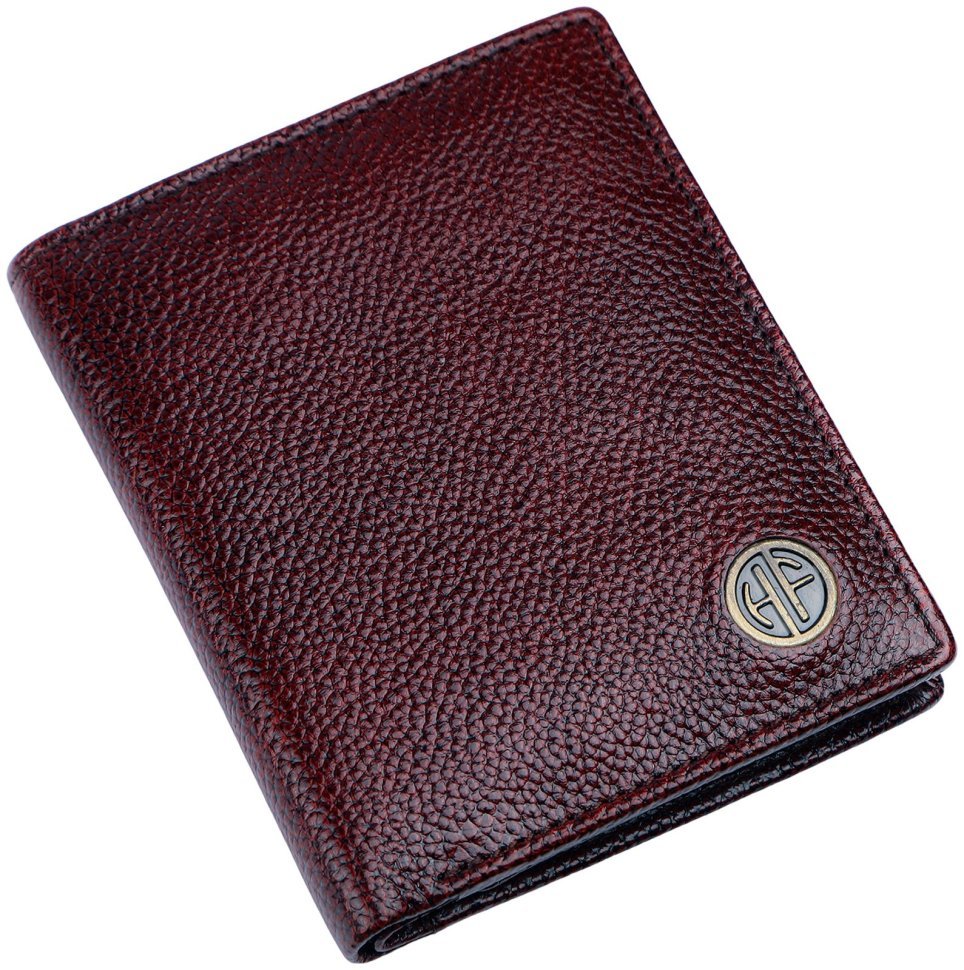Вертикальный кожаный мужской кошелек без застежки Hammonds Flycatcher HF514 коричневого цвета 107949 modnotak фото №4