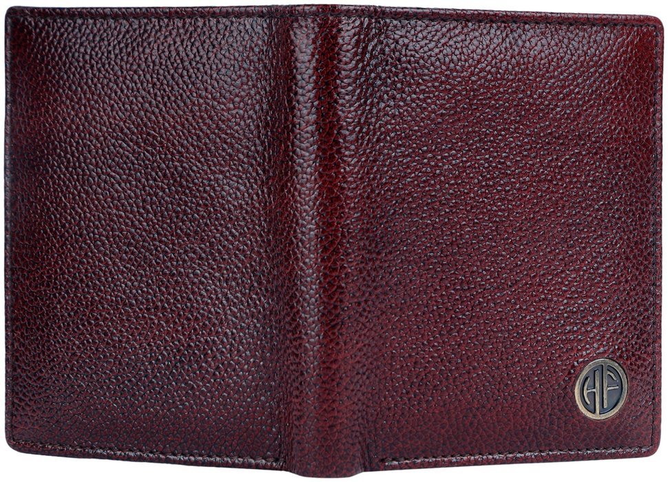 Вертикальный кожаный мужской кошелек без застежки Hammonds Flycatcher HF514 коричневого цвета 107949 modnotak фото №5