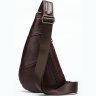 Кожаная сумка-слинг коричневого цвета Vintage (14737) - 3