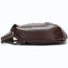 Шкіряна сумка-слінг коричневого кольору Vintage (14737) - 5