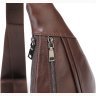 Кожаная сумка-слинг коричневого цвета Vintage (14737) - 6