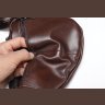 Кожаная сумка-слинг коричневого цвета Vintage (14737) - 9