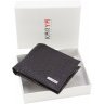 Кожаное черное портмоне с зажимом для купюр KARYA (0945-53) - 7