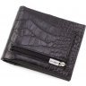 Кожаное черное портмоне с зажимом для купюр KARYA (0945-53) - 3