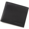 Черное мужское портмоне из натуральной кожи с зажимом для купюр Marco Coverna 68649 - 1