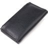 Жіночий вертикальний гаманець із натуральної шкіри чорного кольору CANPELLINI (2421641) - 2
