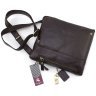 Мужская коричневая сумка-планшет из натуральной кожи гладкого типа Visconti 68749 - 5