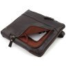 Мужская коричневая сумка-планшет из натуральной кожи гладкого типа Visconti 68749 - 6