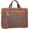 Велика чоловіча сумка для ноутбука з вінтажної шкіри світло-коричневого кольору Visconti Octo 69149 - 7