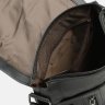 Мужская сумка-планшет из гладкой черной кожи с фиксацией на клапан Keizer (15636) - 5