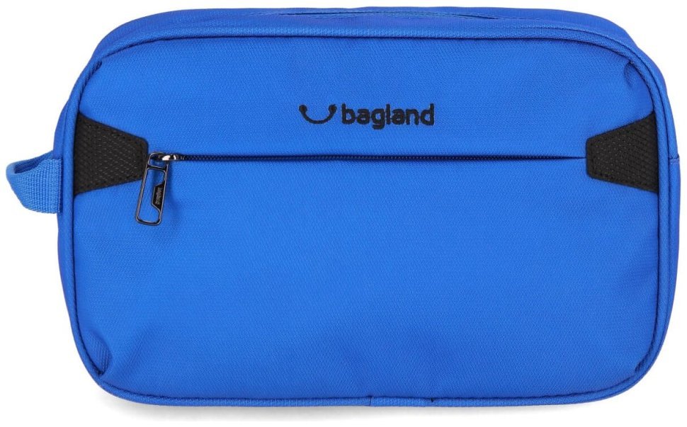 Вместительная косметичка из плотного текстиля синего цвета Bagland 111350 фото №1 Вместительная косметичка из плотного текстиля синего цвета Bagland 111350 modnotak фото №1