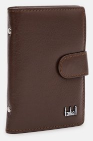 Шкіряний картхолдер маленького розміру в коричневому кольорі Tailian 71550