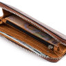 Коричневий гаманець на блискавки Grande Pelle (13222) - 6