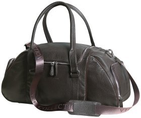 Дорожная коричневая сумка из натуральной зернистой кожи Vip Collection 102350