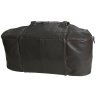 Дорожная коричневая сумка из натуральной зернистой кожи Vip Collection 102350 modnotak фото - 4