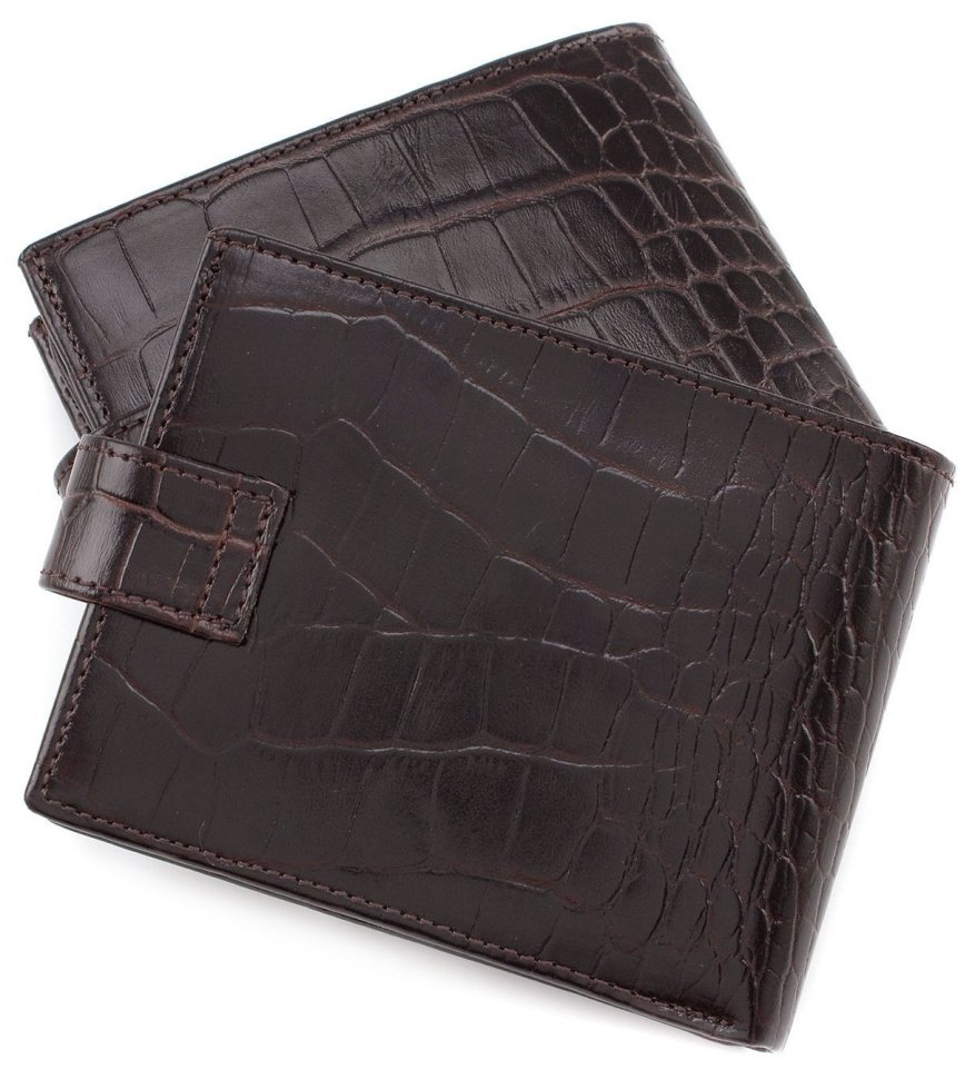 Красиве чоловіче портмоне коричневого кольору KARYA (0964-57)