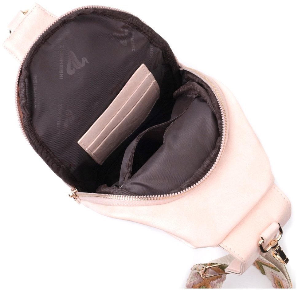 Женская слинг-сумка из экокожи Vintage 2422750 розового цвета фото №7 Женская слинг-сумка из экокожи Vintage 2422750 розового цвета modnotak фото №7