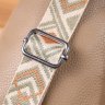 Женская слинг сумка из фактурной кожи с текстильным ремешком Vintage 103150 бежевая modnotak фото - 10