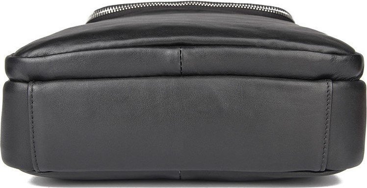 Чорна наплічна сумка планшет в класичному стилі VINTAGE STYLE (14978)