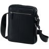Чоловіча чорна мініатюрна сумка-планшет через плече з натуральної шкіри Tiding Bag (15743) - 4