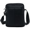 Чоловіча чорна мініатюрна сумка-планшет через плече з натуральної шкіри Tiding Bag (15743) - 5
