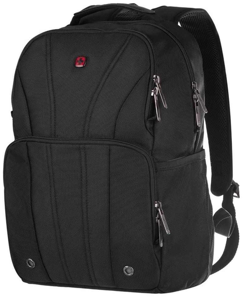 Стильный вместительный рюкзак для ноутбука до 14"  Wenger BC Mark 103550 черного цвета modnotak фото №1