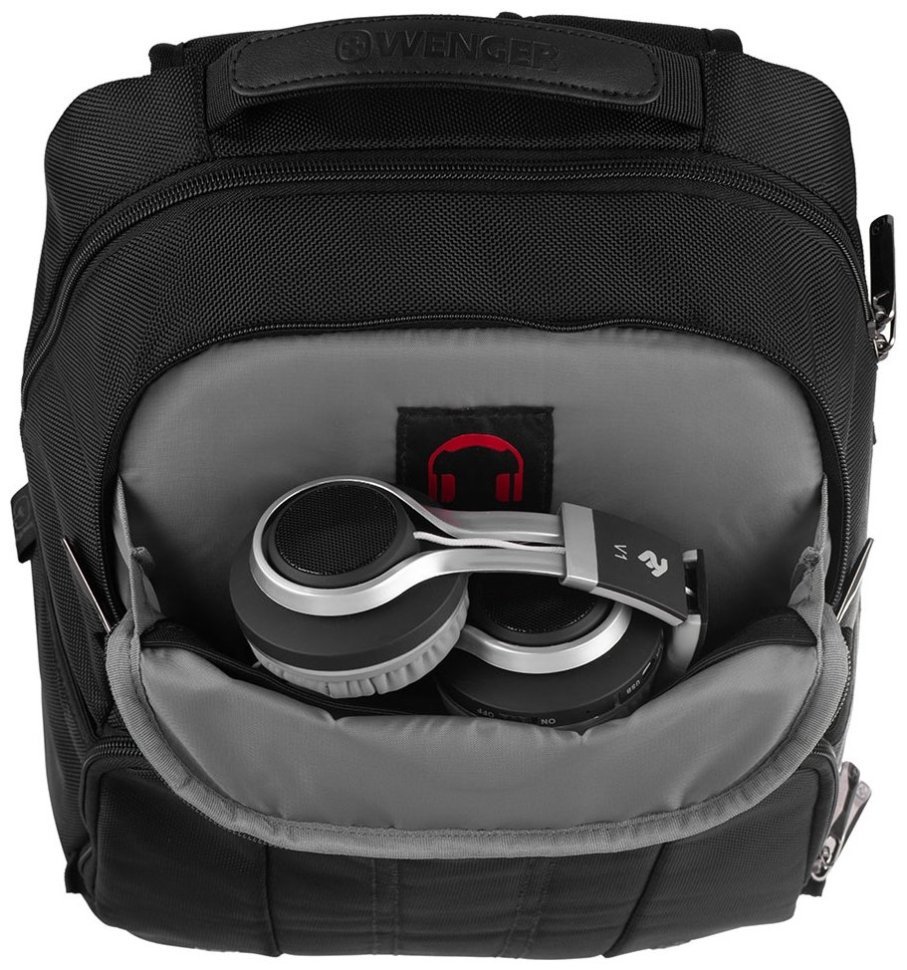 Стильный вместительный рюкзак для ноутбука до 14"  Wenger BC Mark 103550 черного цвета modnotak фото №8
