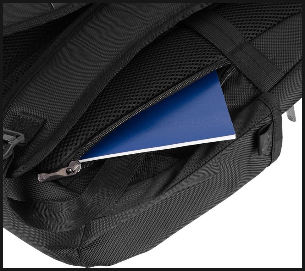 Стильный вместительный рюкзак для ноутбука до 14"  Wenger BC Mark 103550 черного цвета modnotak фото №10