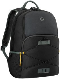 Повседневный рюкзак для ноутбука до 15.6" из качественного полиэстера Wenger Next 23 Trayl черного цвета 103650