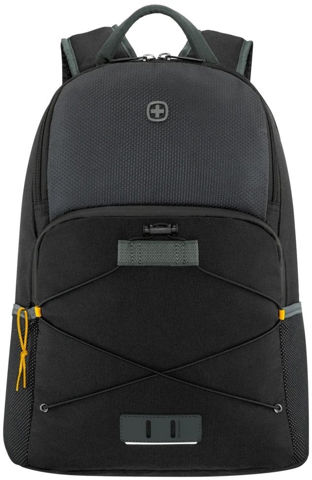 Повседневный рюкзак для ноутбука до 15.6" из качественного полиэстера Wenger Next 23 Trayl черного цвета 103650 modnotak фото №4