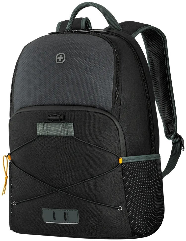 Повседневный рюкзак для ноутбука до 15.6" из качественного полиэстера Wenger Next 23 Trayl черного цвета 103650 modnotak фото №7