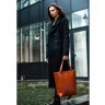 Светло-коричневая кожаная сумка шоппер ручной работы BlankNote D.D (12671) - 7