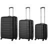 Набір валіз Wenger, Amplar 3 в 1, (S,M,L), пластик, 4 колеса, чорний modnotak фото - 1