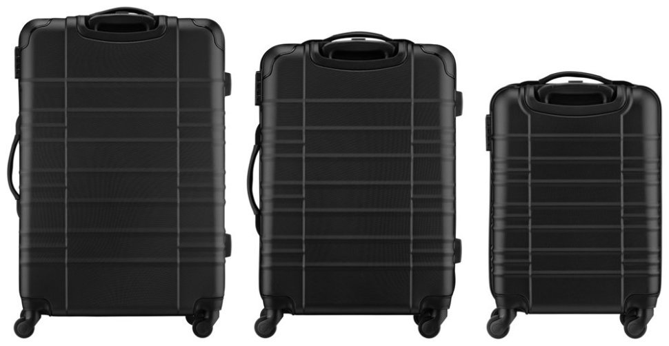 Набір валіз Wenger, Amplar 3 в 1, (S,M,L), пластик, 4 колеса, чорний modnotak фото №5