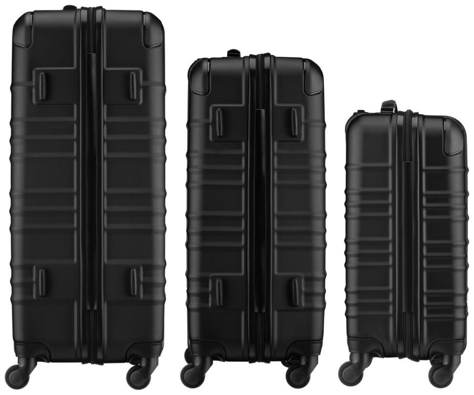 Набір валіз Wenger, Amplar 3 в 1, (S,M,L), пластик, 4 колеса, чорний modnotak фото №7