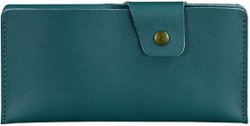 Темно-зелений гаманець із гладкої шкіри на кнопках BlankNote (12579)