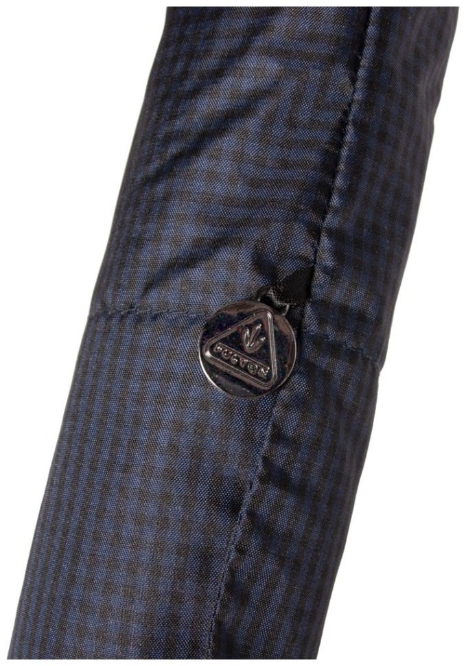 Мужской складной зонт Fulton Dalston-2 G857 Gingham (полуавтомат, клетчатый, темно-синий) 93850 modnotak фото №10
