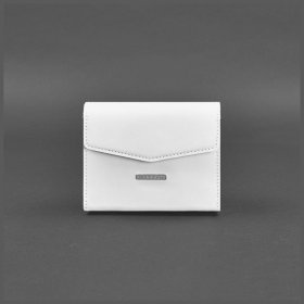 Белая сумка маленького размера из натуральной кожи BlankNote Mini (12815)
