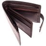 Мужской кошелек из натуральной гладкой кожи коричневого цвета с RFID-защитой Ashwood VT 94050 на кнопке фото №8 Мужской кошелек из натуральной гладкой кожи коричневого цвета с RFID-защитой Ashwood VT 94050 на кнопке modnotak фото - 8