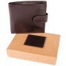 Мужской кошелек из натуральной гладкой кожи коричневого цвета с RFID-защитой Ashwood VT 94050 на кнопке фото №11 Мужской кошелек из натуральной гладкой кожи коричневого цвета с RFID-защитой Ashwood VT 94050 на кнопке modnotak фото - 11