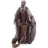 Недорога наплічна сумка коричневого кольору Leather Collection (10050) - 2