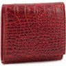 Красный кошелек из натуральной кожи под крокодила Tony Bellucci (10779) - 1