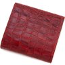 Красный кошелек из натуральной кожи под крокодила Tony Bellucci (10779) - 4