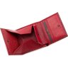 Червоний гаманець з натуральної шкіри під крокодила Tony Bellucci (10779) - 6