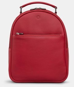 Шкіряний повсякденний міський жіночий рюкзак червоного кольору Yoshi (Великобританія) 94450